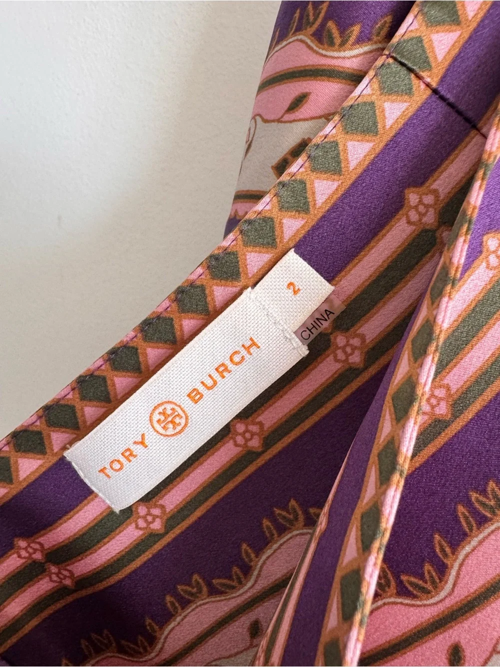 Tory Burch | Rare 100% Silk Burnout Pleated Midi Skirt ~ MSRP $498 US 2